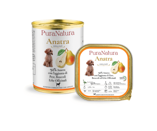PuraNatura Dog Duck & Pears. Утка и груша, влажный корм для собак