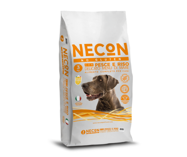 NECON No Gluten Menu di Mare 3 KG. Gluteenivaba kuivtoit täiskasvanud koertele - Kala
