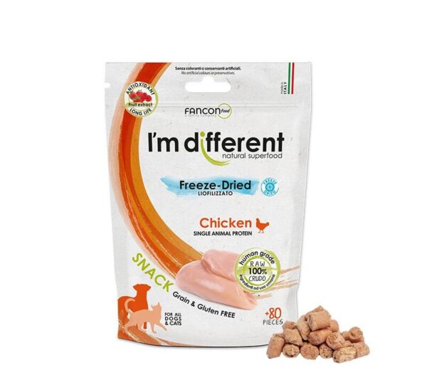 I´m Different Snack BARF - Külmkuivatatud delikatess maiused - Kana