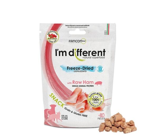 I´m Different Snack BARF - Külmkuivatatud delikatess maiused - Sealiha